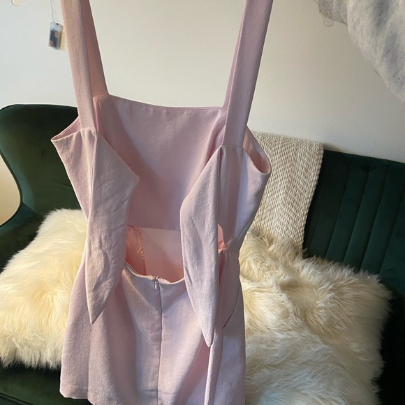 ARITZIA WILFRED ECOULEMENT MINI DRESS, SIZE 0, LIGHT PINK - Picture 4 of 7